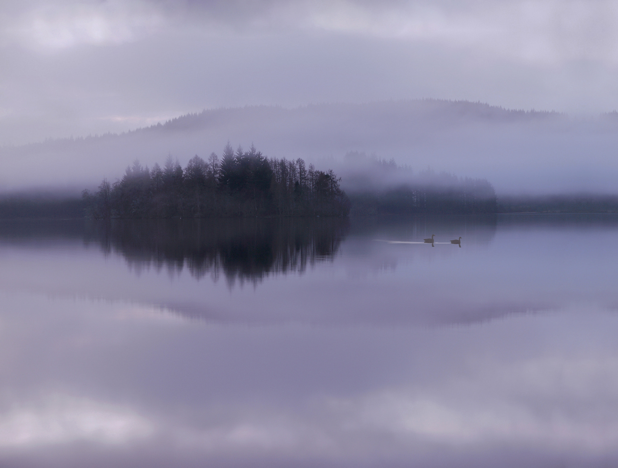 Panasonic Lumix DMC-GF1 sample photo. Misty loch ard photography