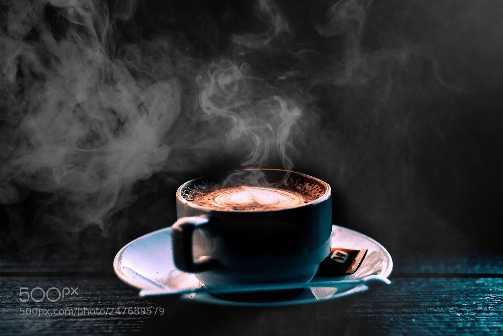 Fujifilm X-T10 sample photo. Steaming coffee latte art photography