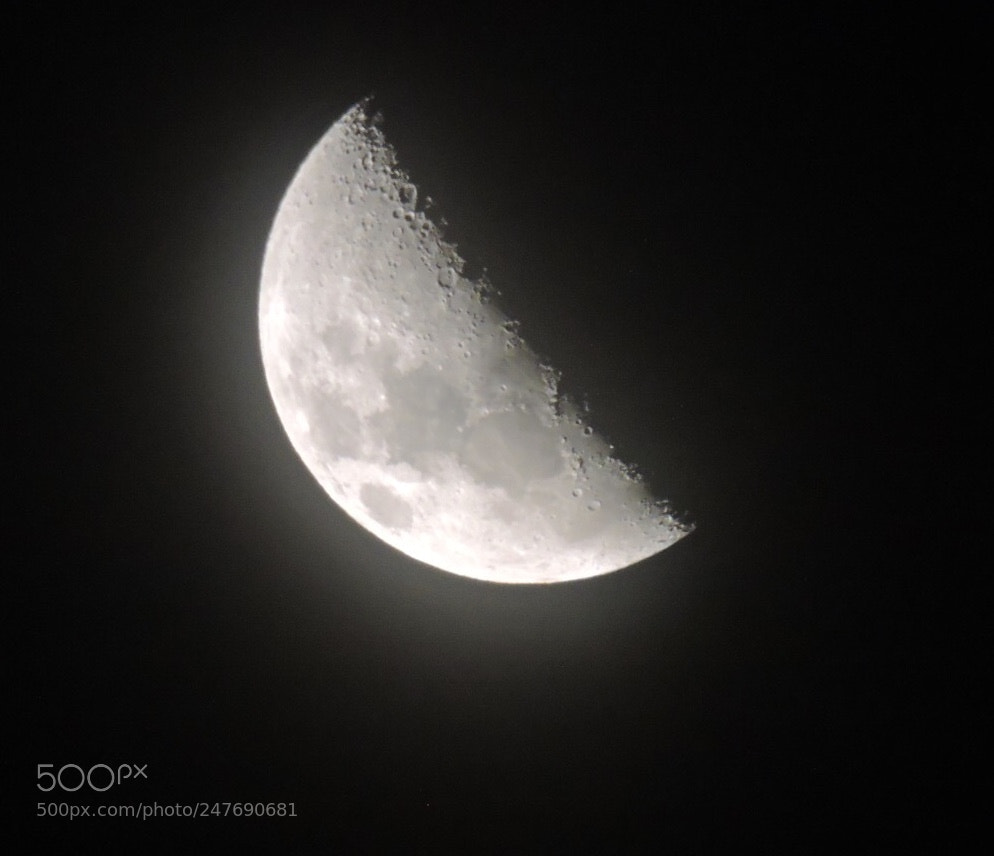 Nikon Coolpix P600 sample photo. Shiny moon photography