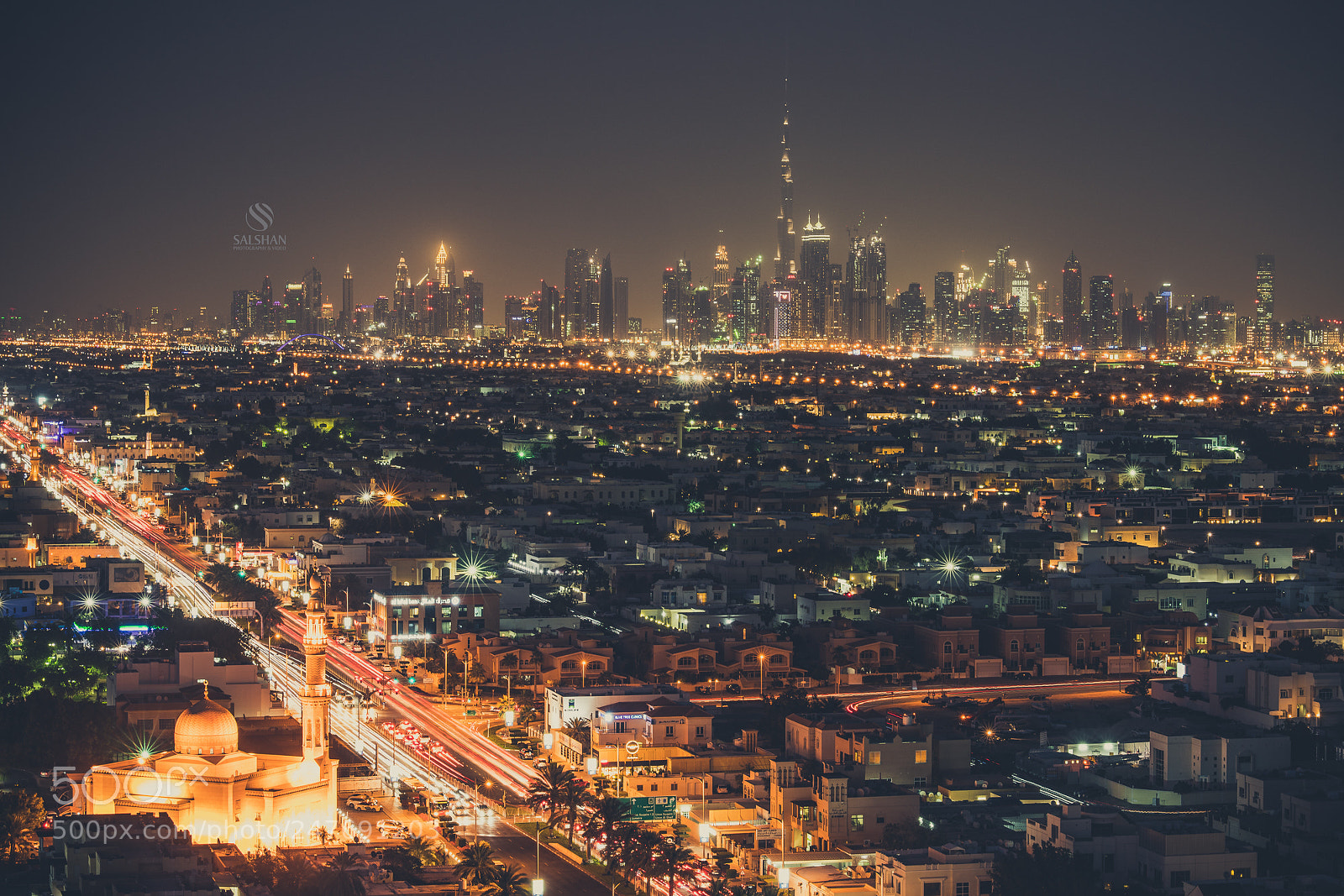 Sony a7R III sample photo. Dubai skyline from uptown photography