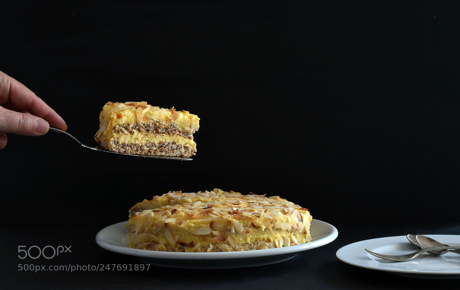Nikon D5600 sample photo. Almond cake photography