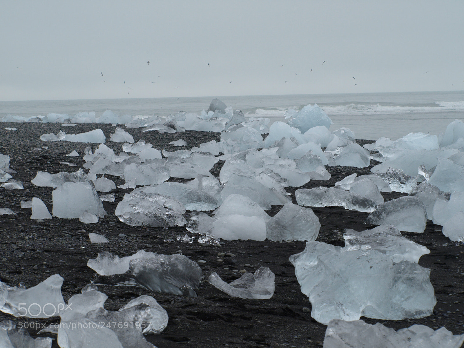 Olympus E-510 (EVOLT E-510) sample photo. Icy beach photography