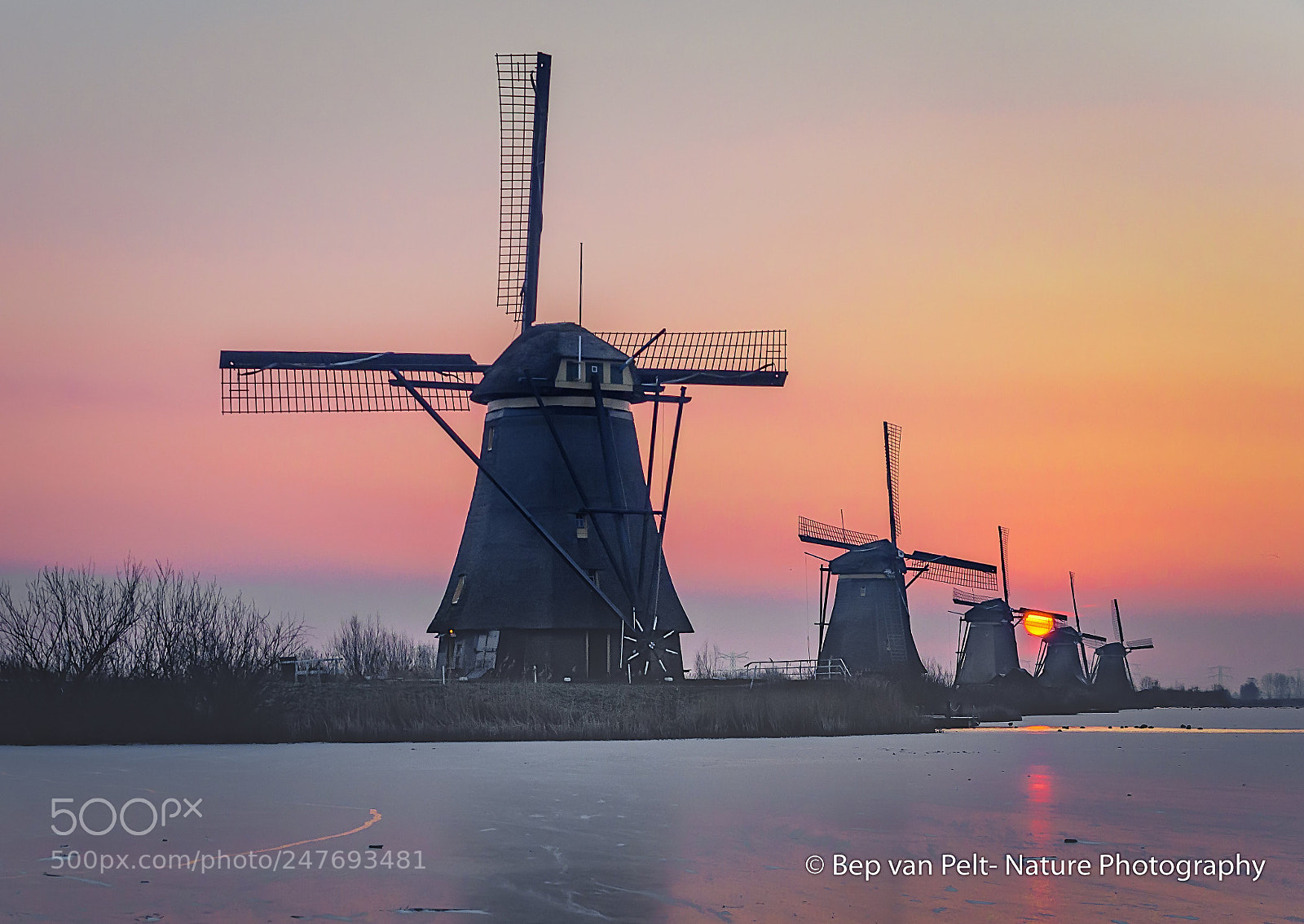 Nikon D500 sample photo. Sunset at a cold photography