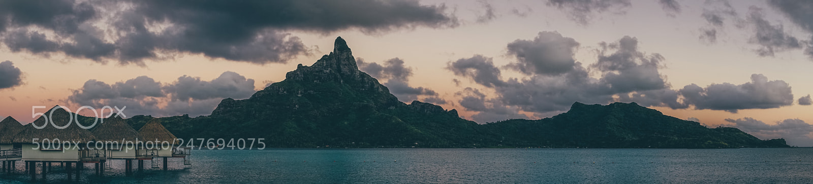 Sony a7R sample photo. Bora bora sunrise photography