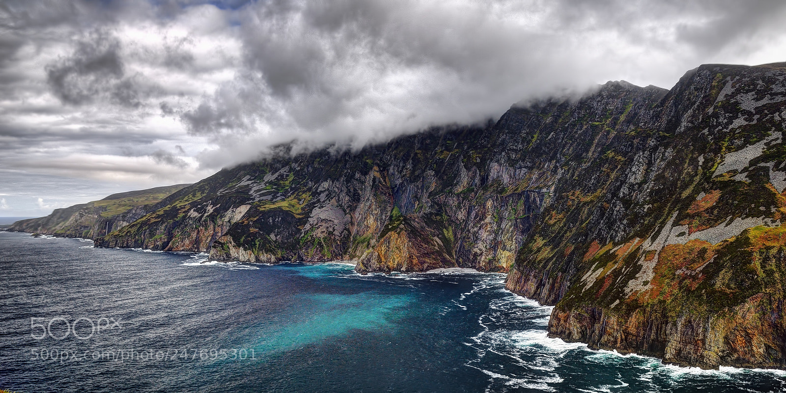 Nikon D300 sample photo. Cliffs of slieve league photography