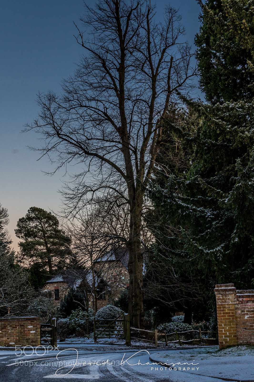 Nikon D7100 sample photo. Winter evening in england photography