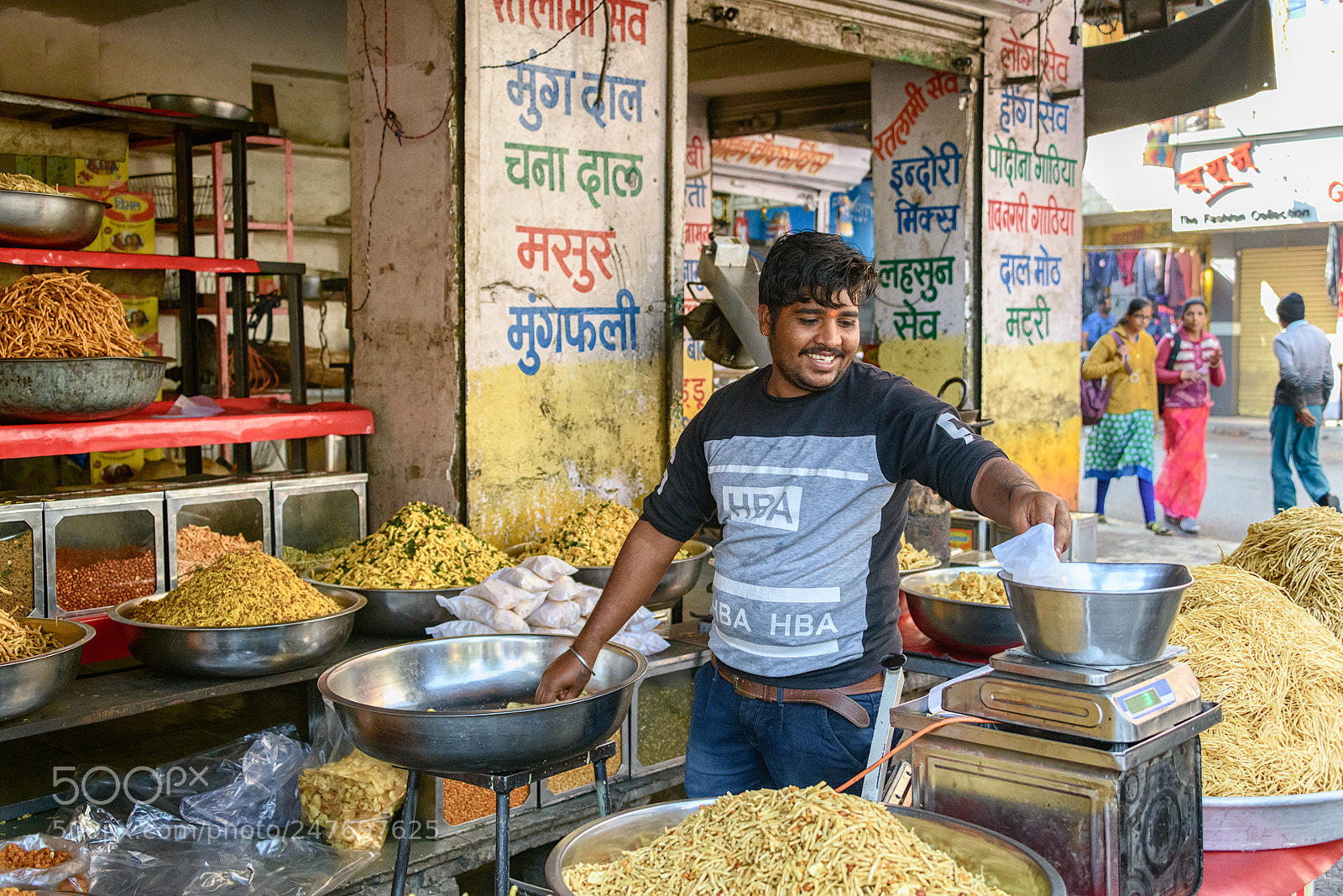 Nikon D850 sample photo. Udaipur shopkeeper photography