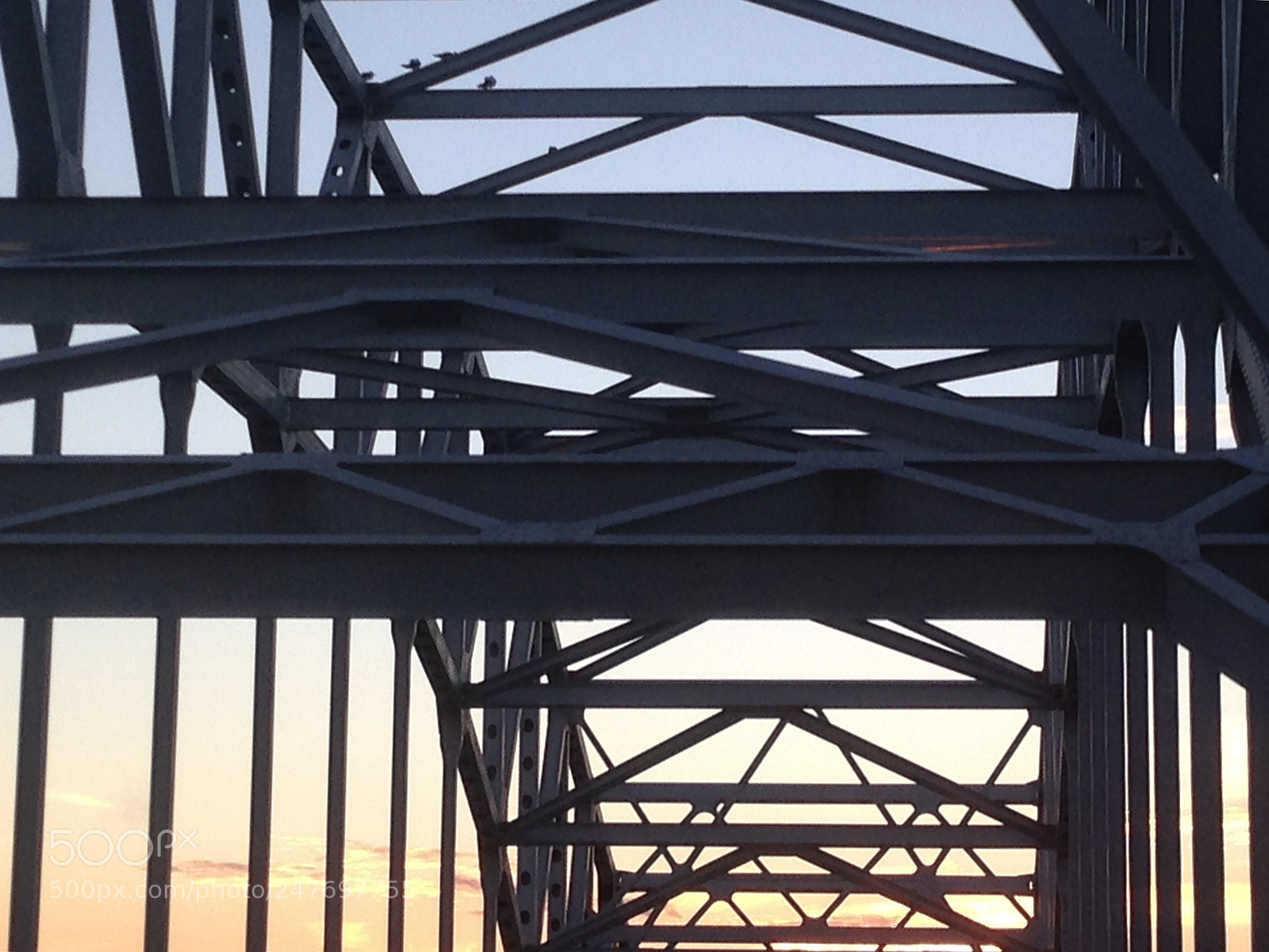 Apple iPhone 5 sample photo. Bridge sunset photography