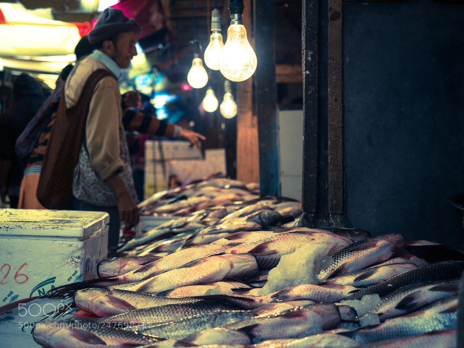 Olympus OM-D E-M5 II sample photo. Fishmarket in shillong photography