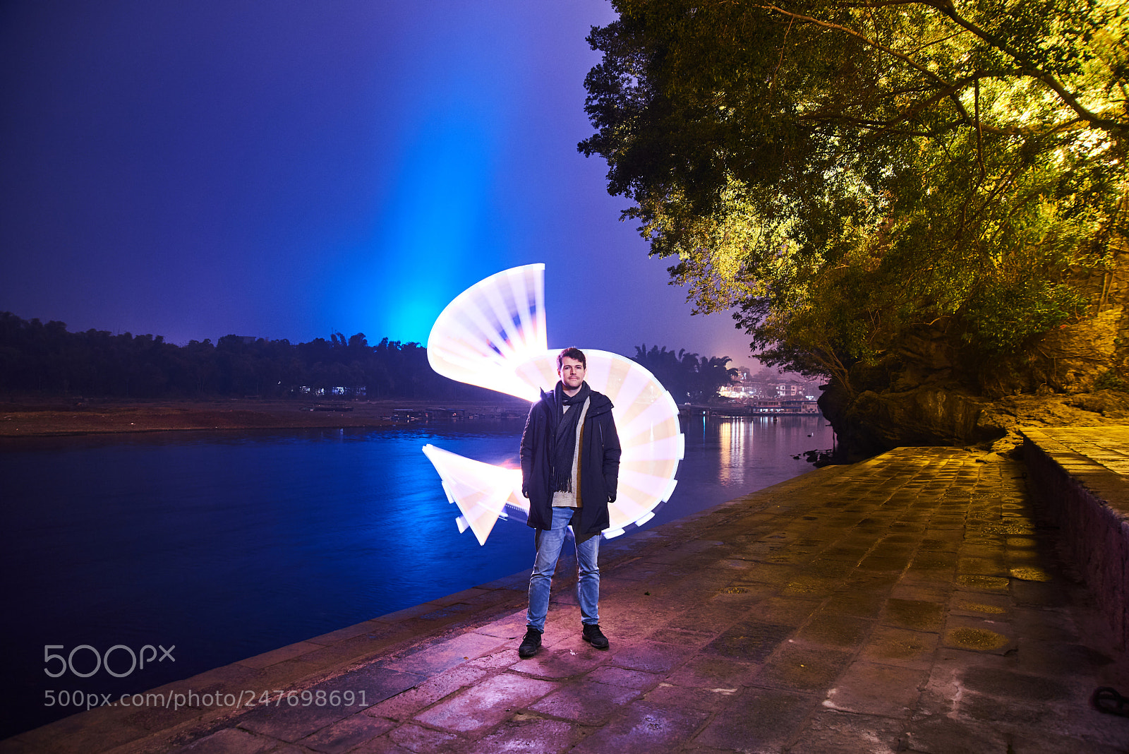Nikon D610 sample photo. Light drawing photography