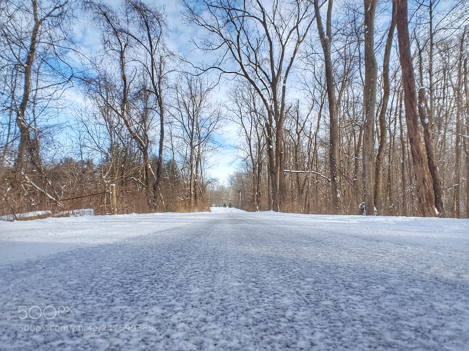 Samsung GALAXY S6 edge sample photo. Winter road photography