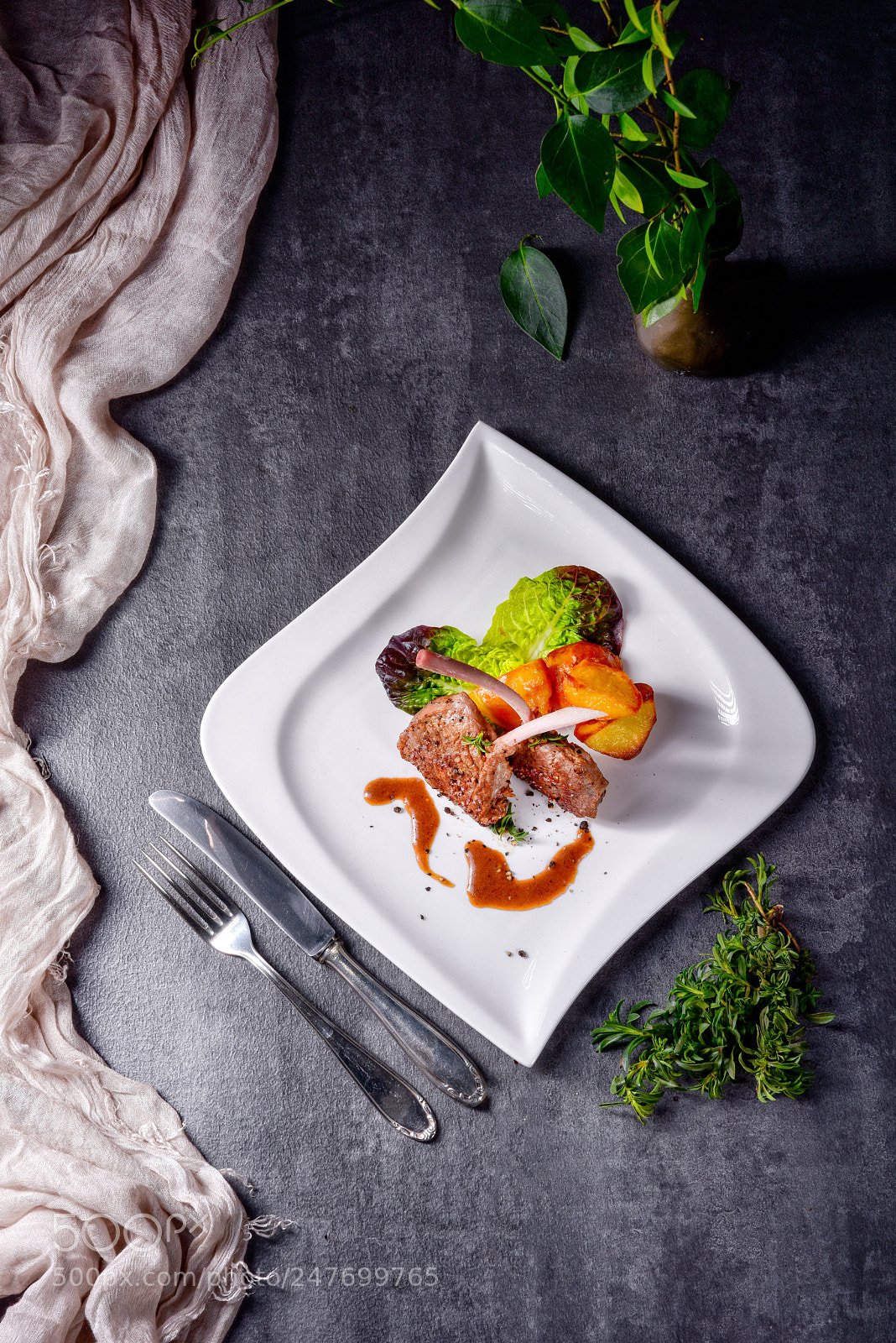Nikon D810 sample photo. Grilled lamb chops with photography