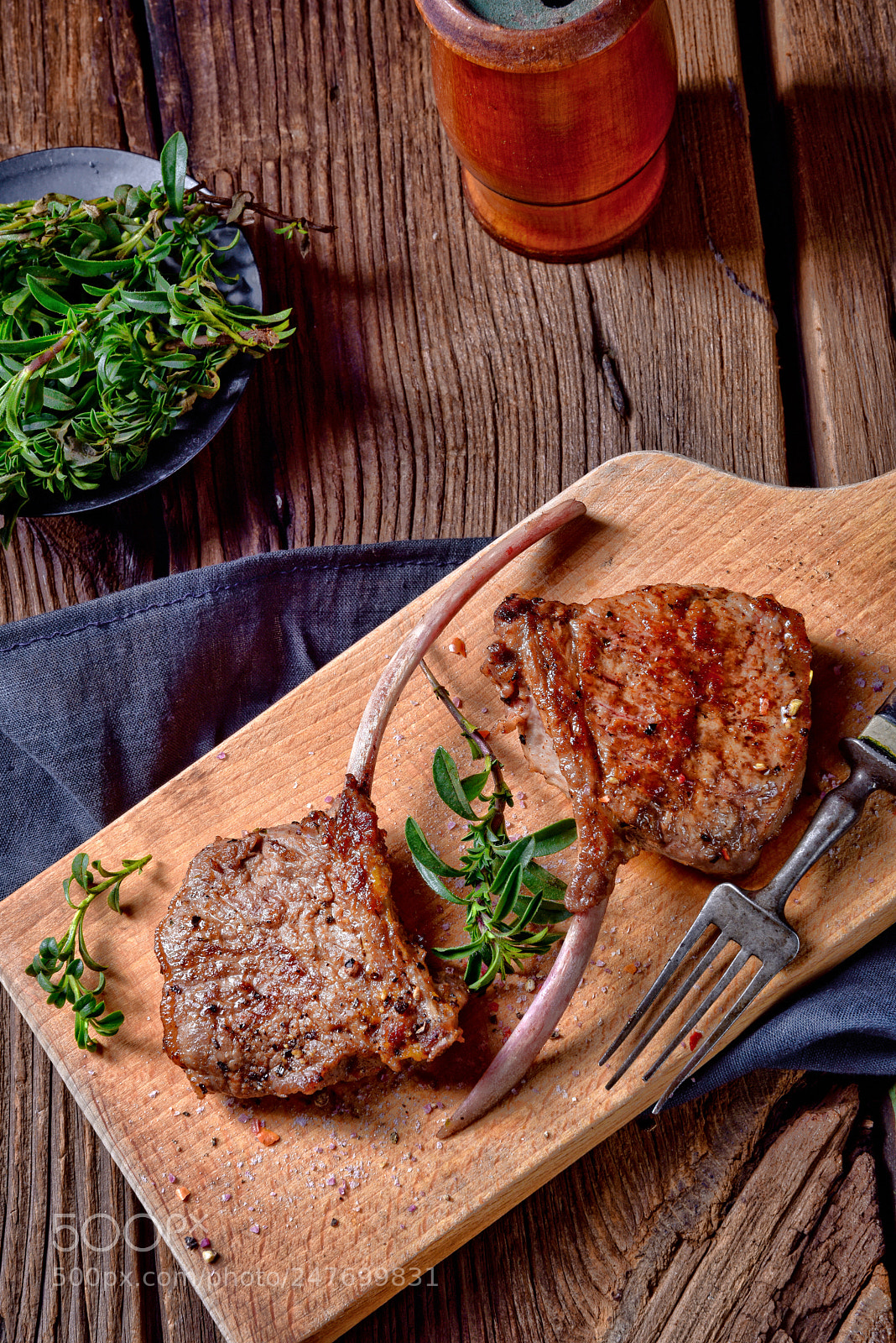 Nikon D810 sample photo. Grilled lamb chops an photography