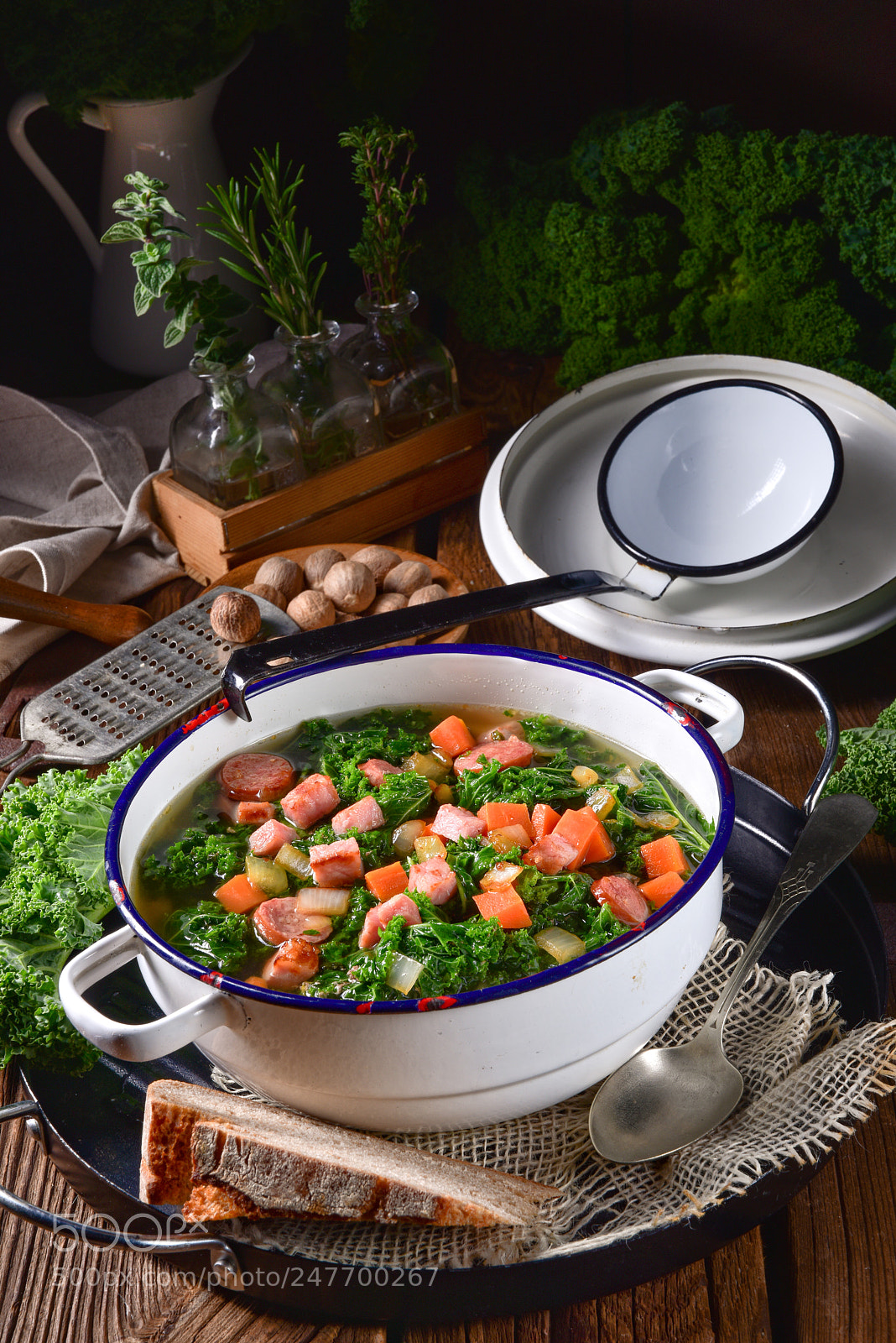 Nikon D810 sample photo. A tasty kale soup photography
