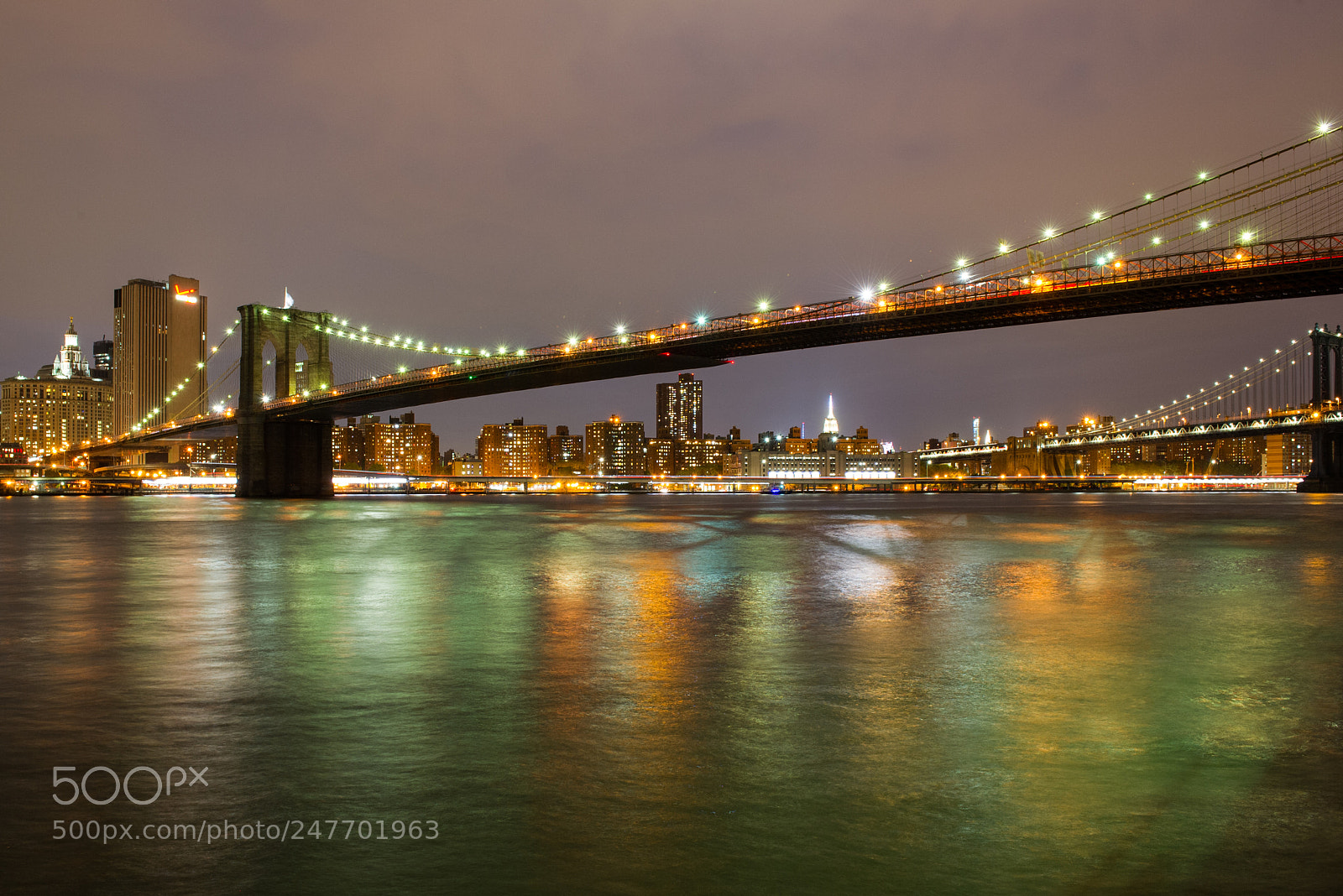 Nikon D3S sample photo. Brooklyn bridge panorama photography