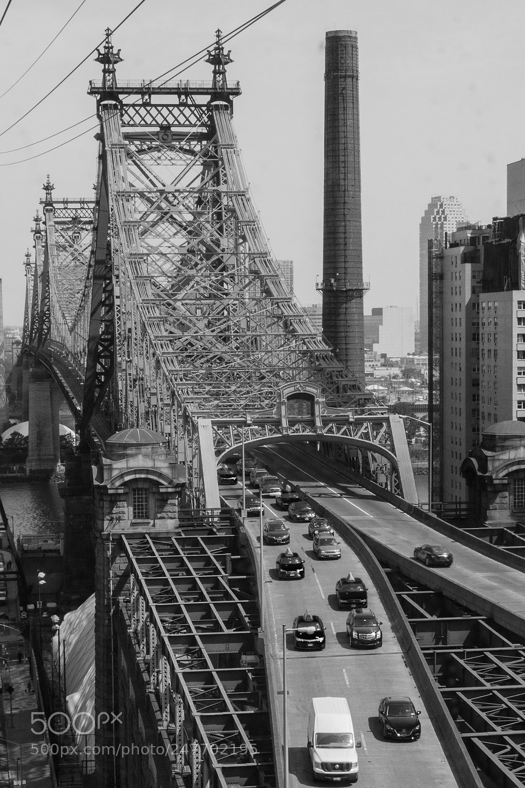 Nikon Coolpix P7000 sample photo. Queensborough bridge bw photography