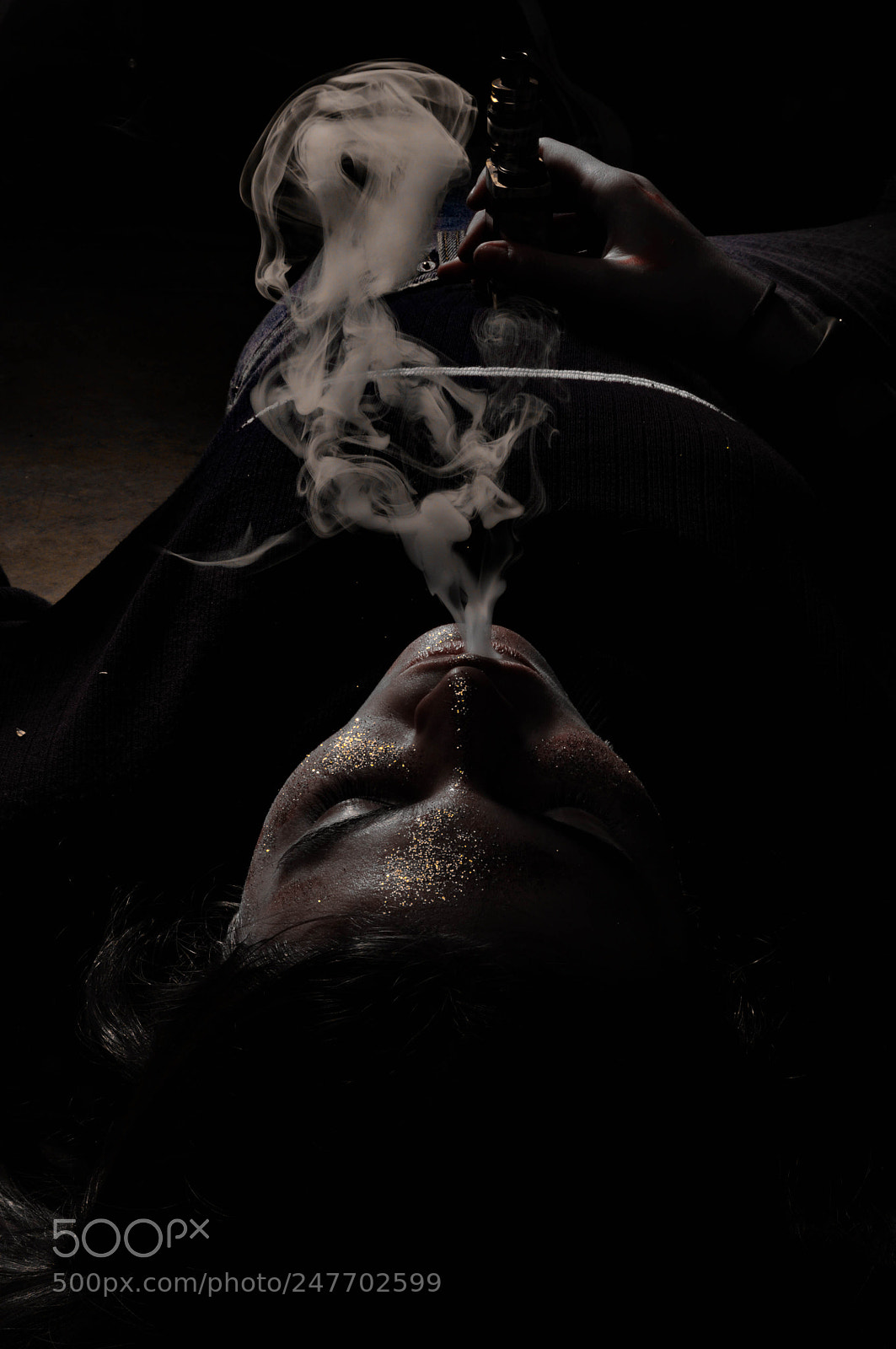 Nikon D5000 sample photo. Smoke photography