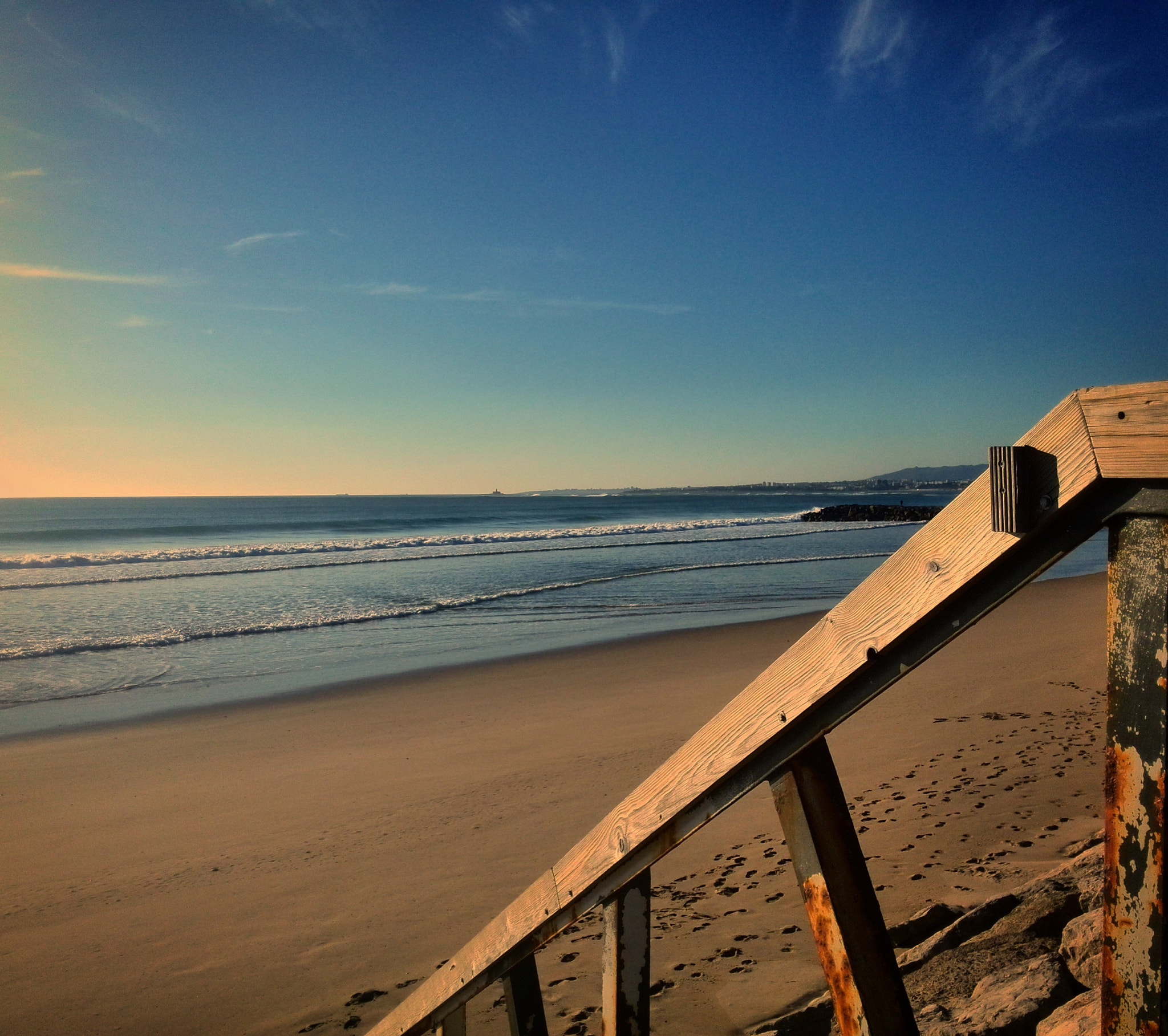 HUAWEI P6-U06 sample photo. Beach stairs photography