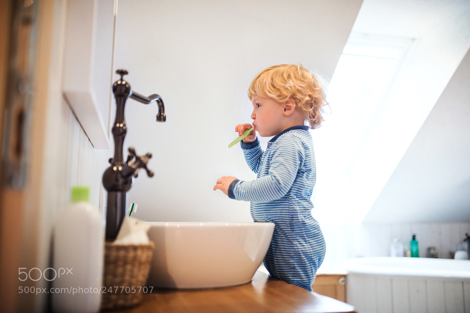 Nikon D4S sample photo. Cute toddler boy brushing photography