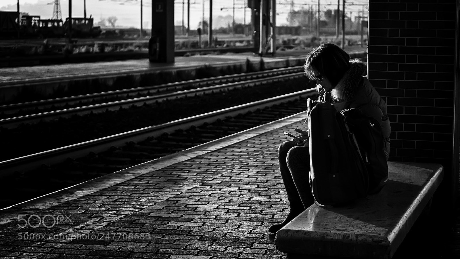 Olympus OM-D E-M10 II sample photo. Railway station #610 photography