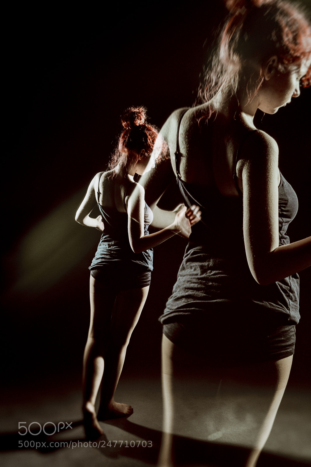 Canon EOS-1Ds Mark II sample photo. Red hair dancer photography