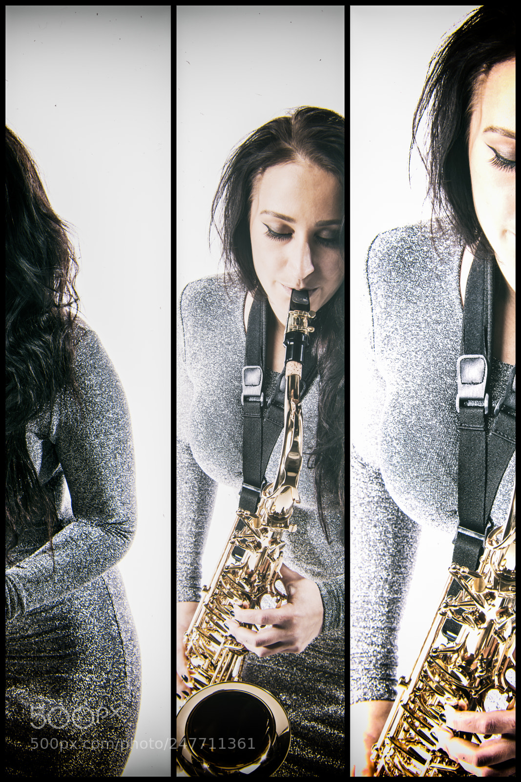 Canon EOS-1Ds Mark II sample photo. Lady playing the sax photography