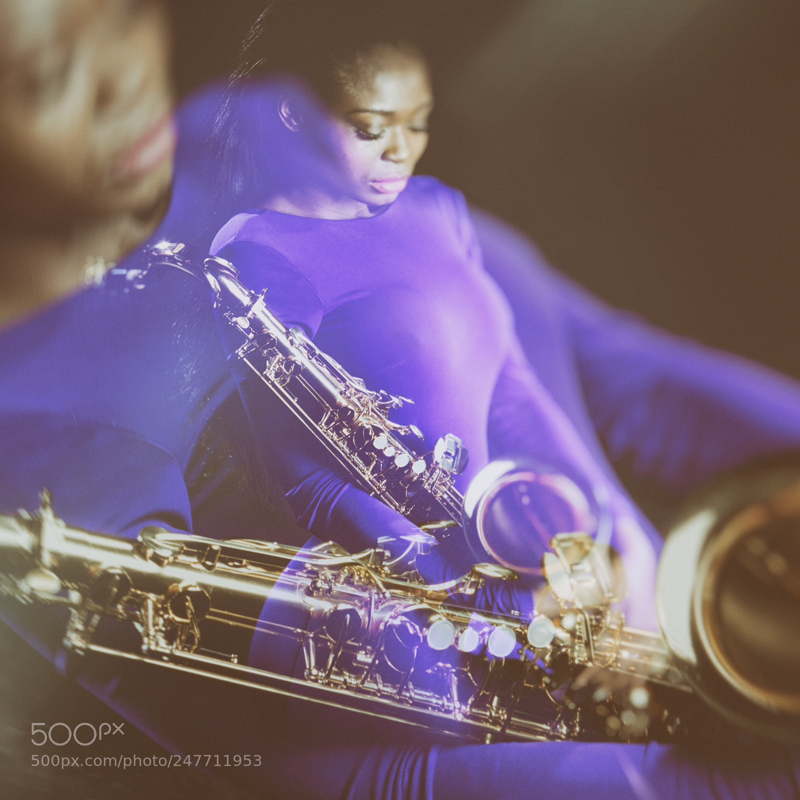 Canon EOS-1Ds Mark II sample photo. African sax lady photography