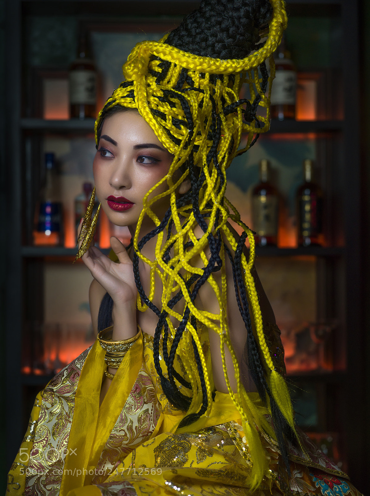 Hasselblad X1D-50c sample photo. Asian avantgarde hair photography