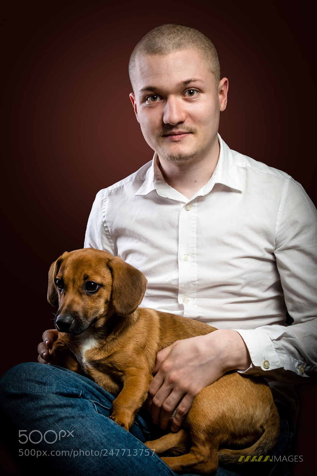 Panasonic Lumix DMC-FZ200 sample photo. Man with dog photography