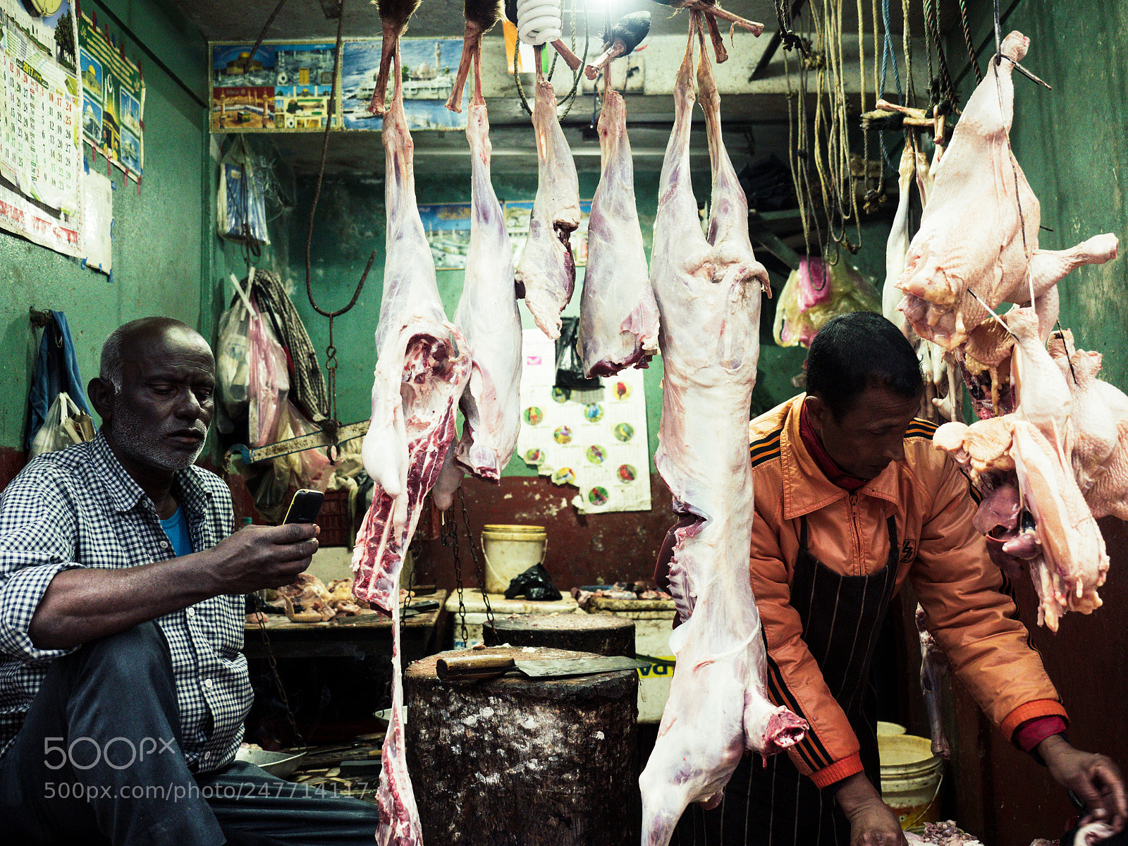 Olympus OM-D E-M5 II sample photo. Shillong butcher-house photography