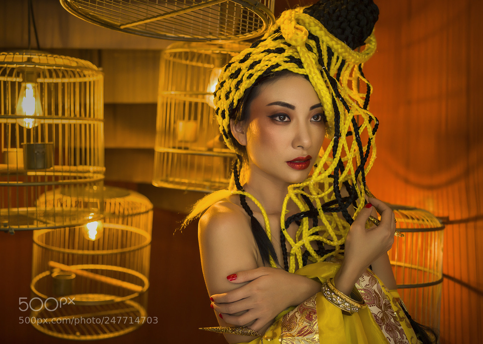 Hasselblad X1D-50c sample photo. Asian advantgarde hair photography
