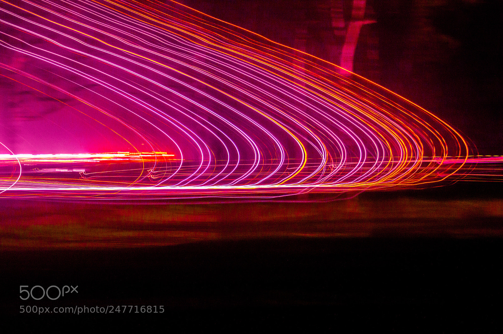 Nikon D3200 sample photo. Red trail light photography