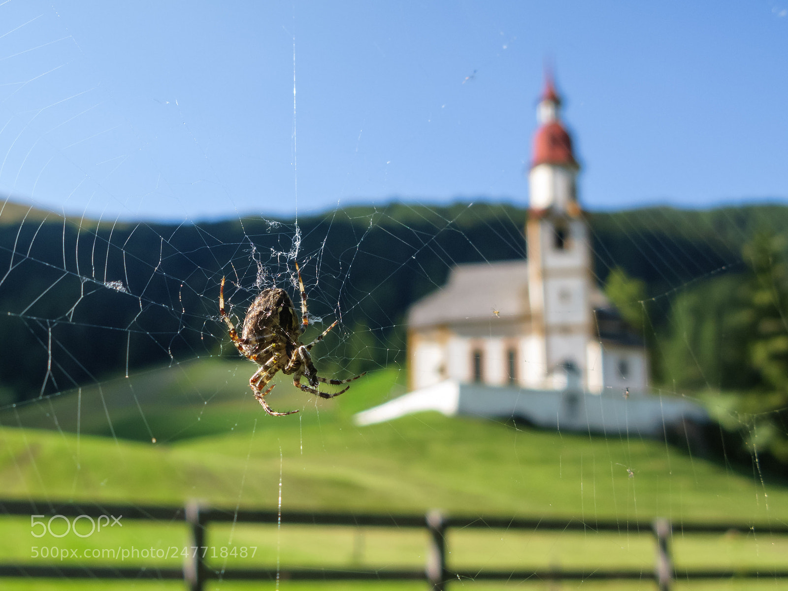 Canon POWERSHOT G9 sample photo. Spider and church photography
