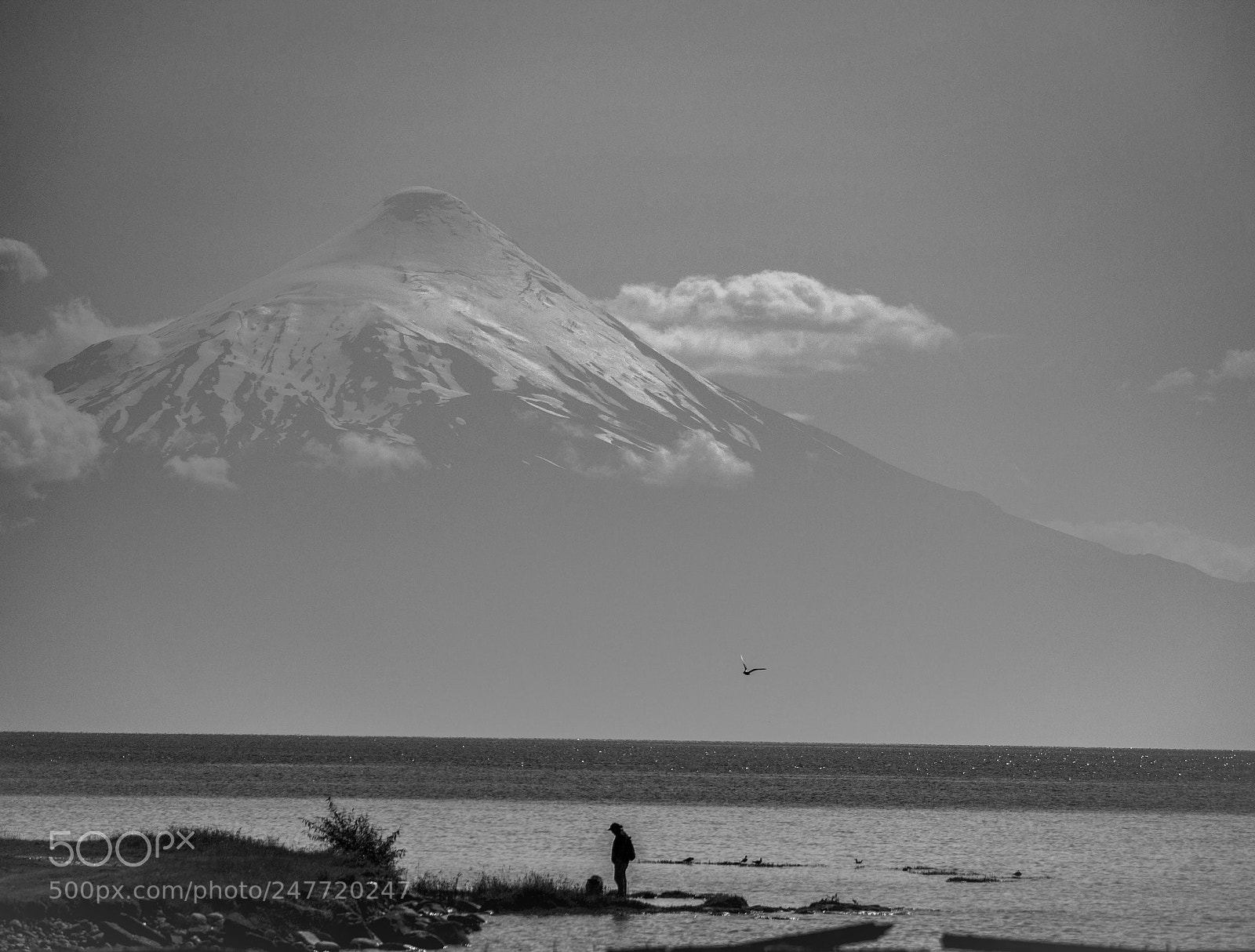 Canon EOS 100D (EOS Rebel SL1 / EOS Kiss X7) sample photo. Man by the mountain photography