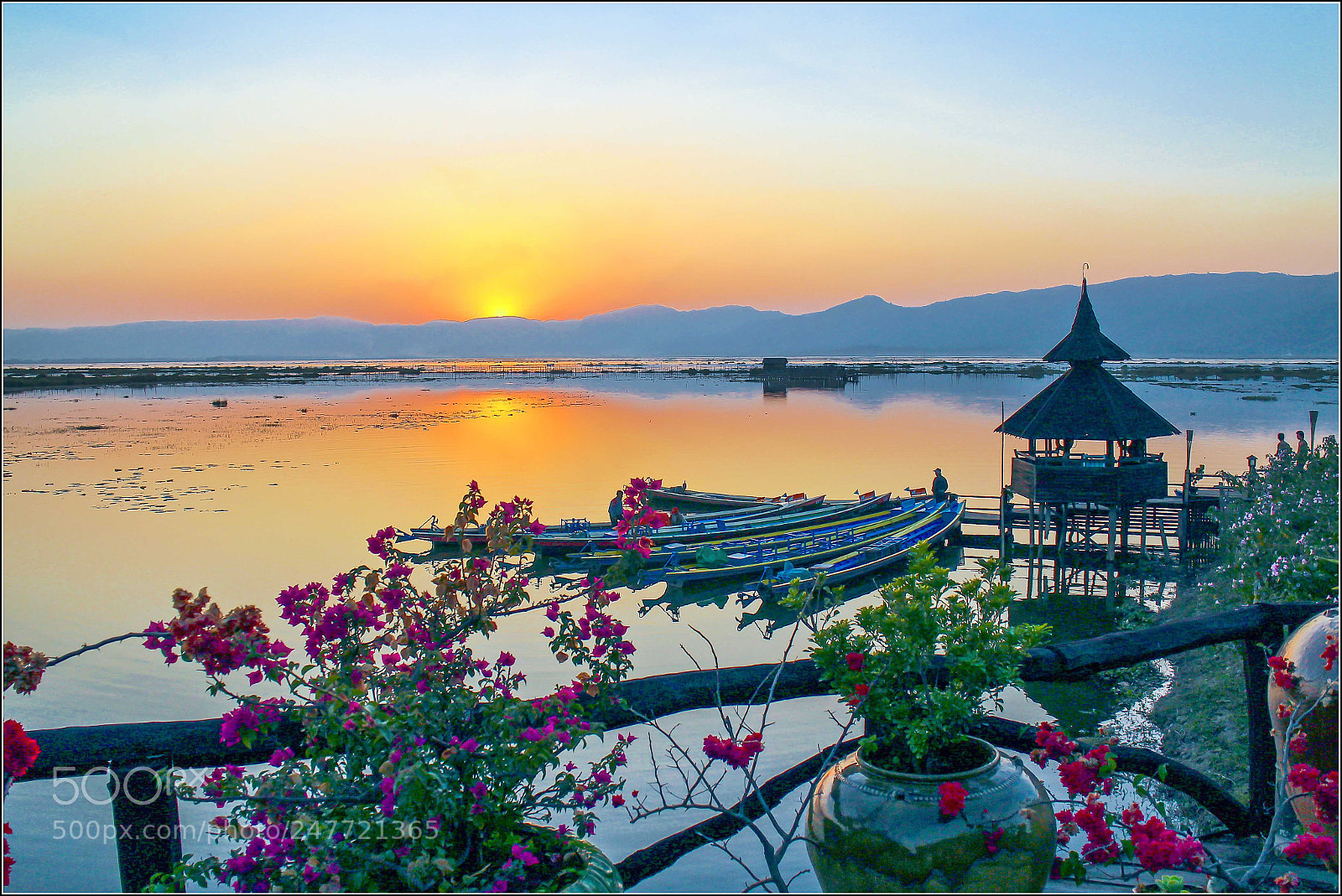 Canon EOS M sample photo. Inle lake sunset photography