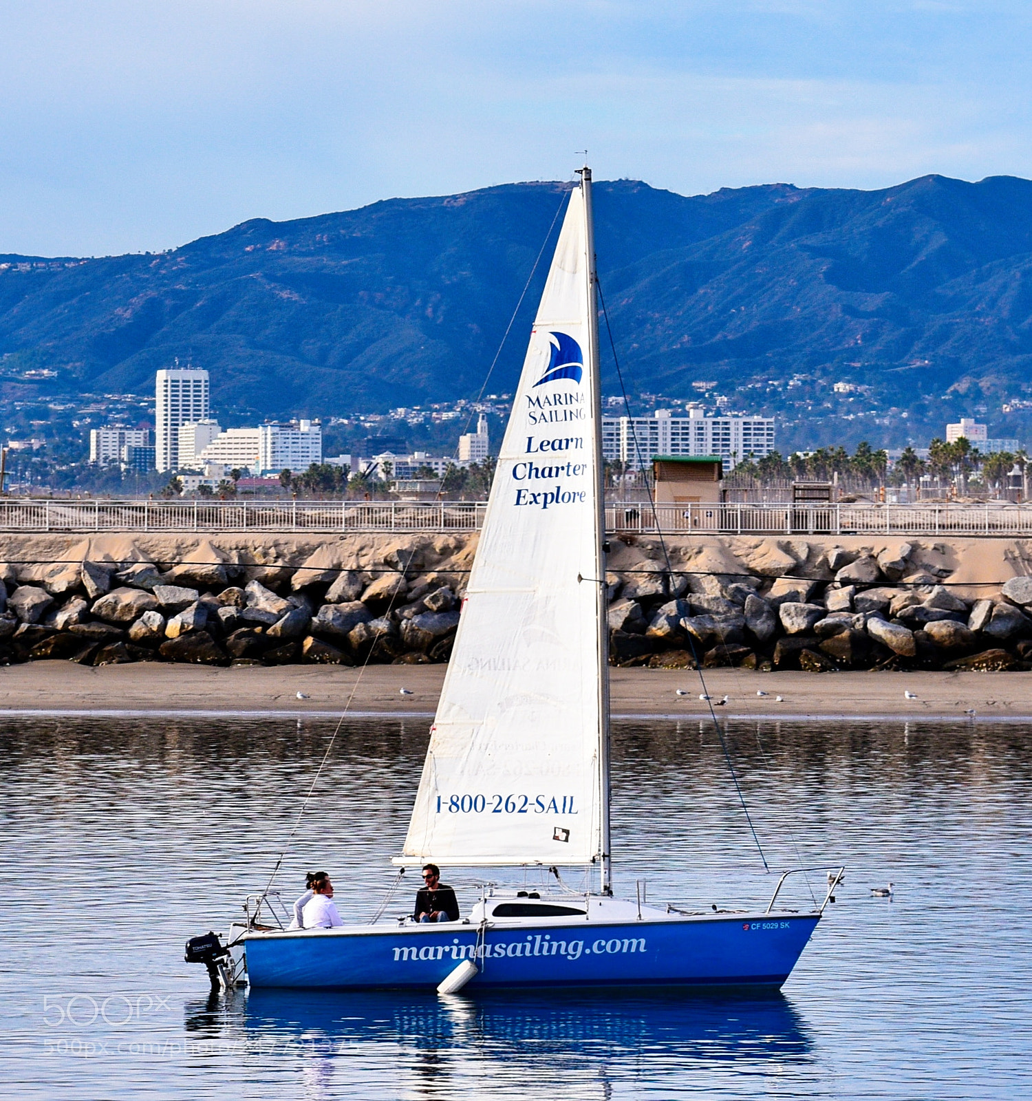 Nikon D7200 sample photo. A blue sailing boat photography