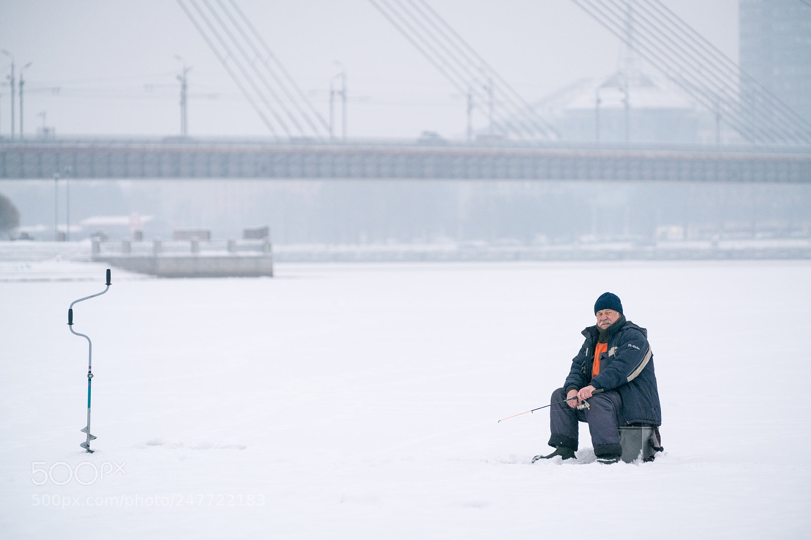 Sony a7R II sample photo. Fisherman in riga photography