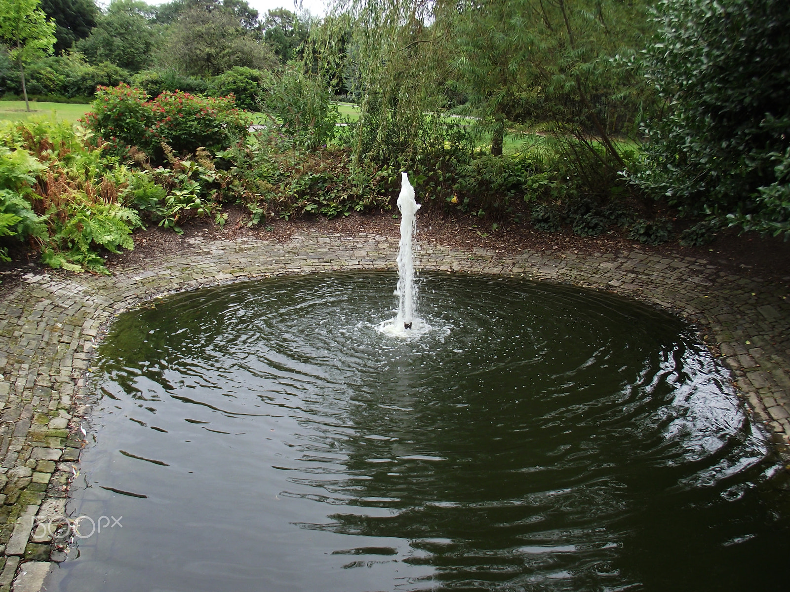 FujiFilm FinePix S2800HD (FinePix S2900HD) sample photo. Fountain at glossop road park, sheffield photography