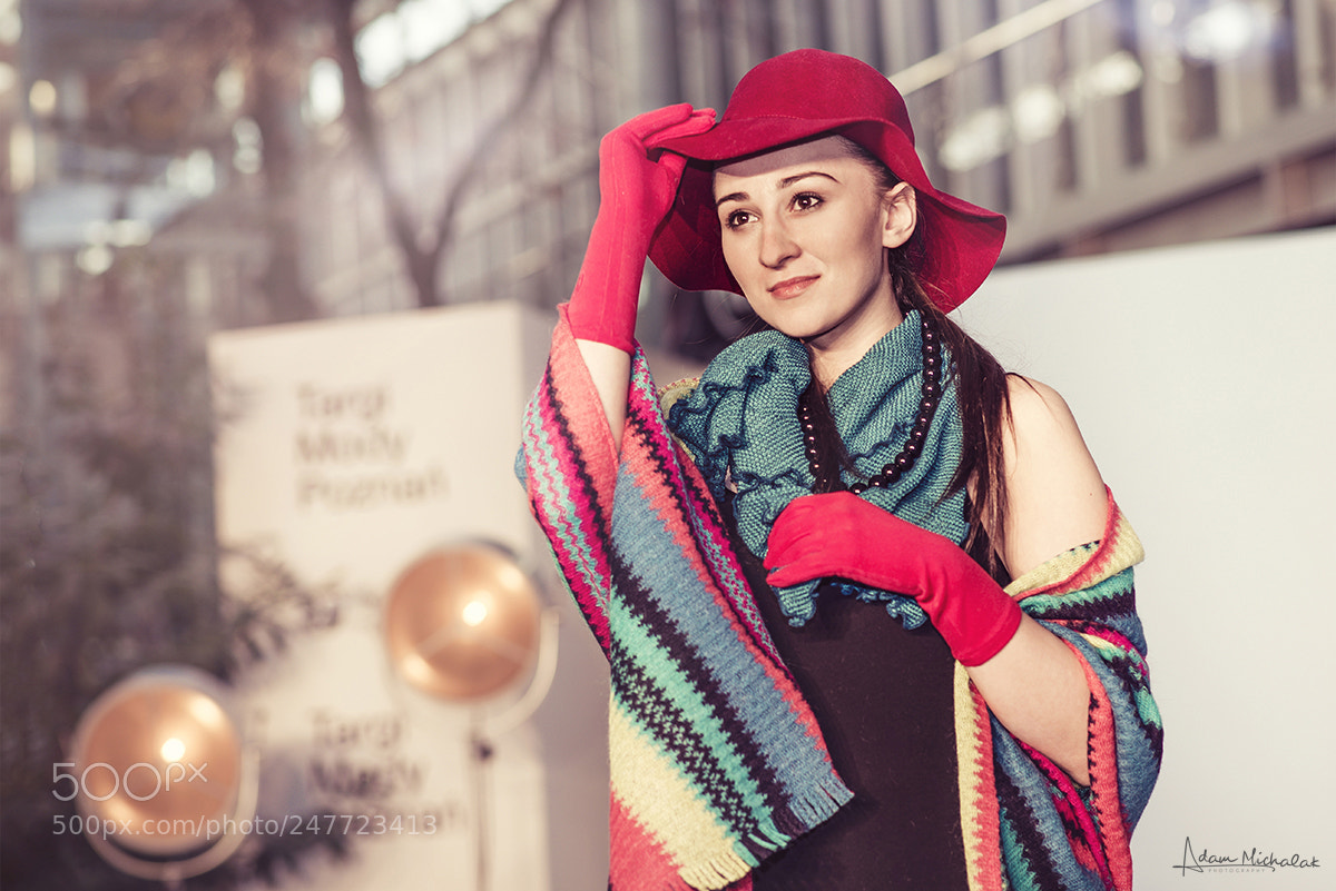 Nikon D600 sample photo. #36, pretty girl red hat photography