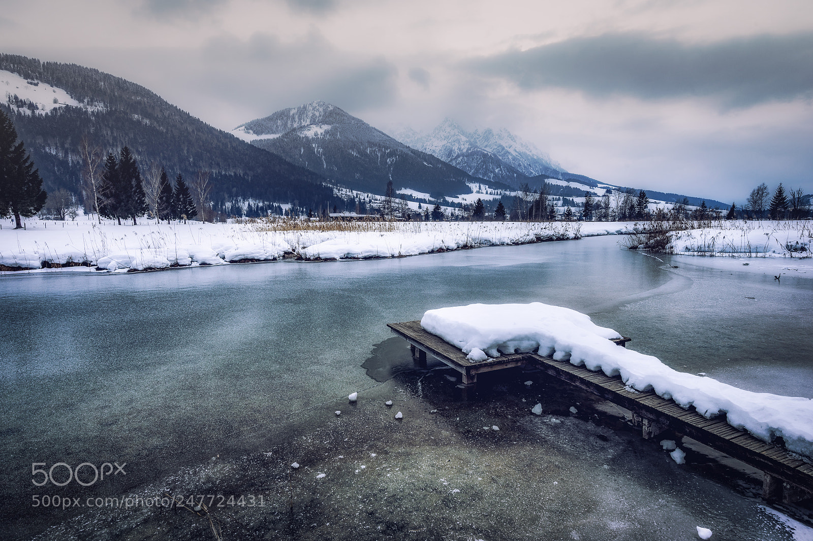 Sony a7 II sample photo. Frozen walchsee photography
