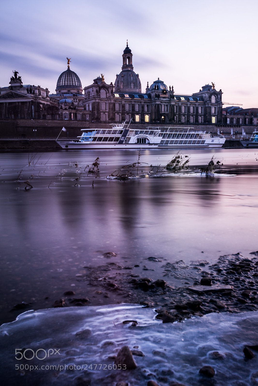 Nikon D7100 sample photo. Iced river photography