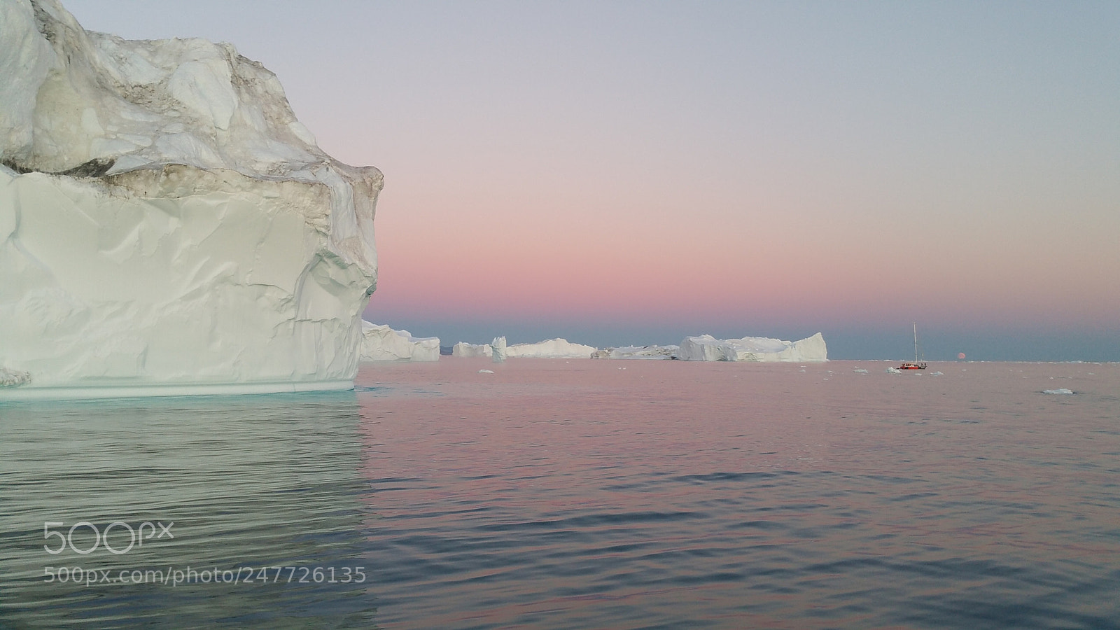 Samsung Galaxy Note4 sample photo. Greenland s midnight sun photography