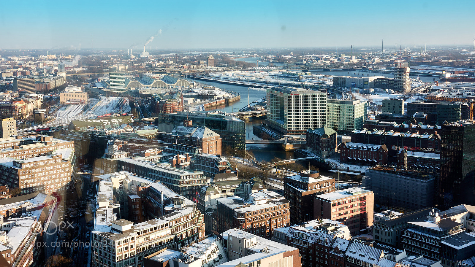 Sony DSC-RX100M5 sample photo. Hamburg from the top 3 photography