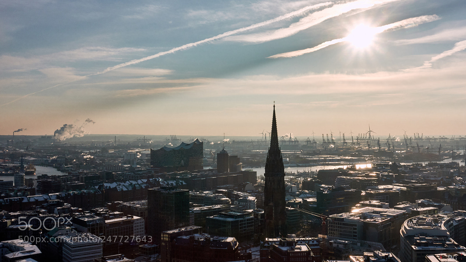 Sony DSC-RX100M5 sample photo. Hamburg from the top 2 photography