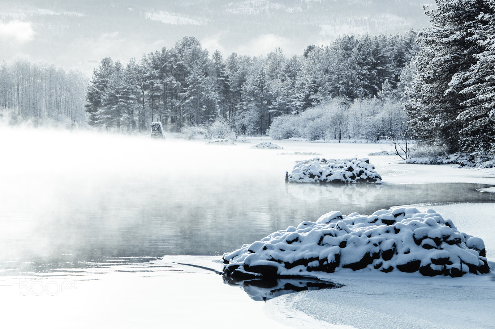 Sony a5100 sample photo. Cold river, norway photography