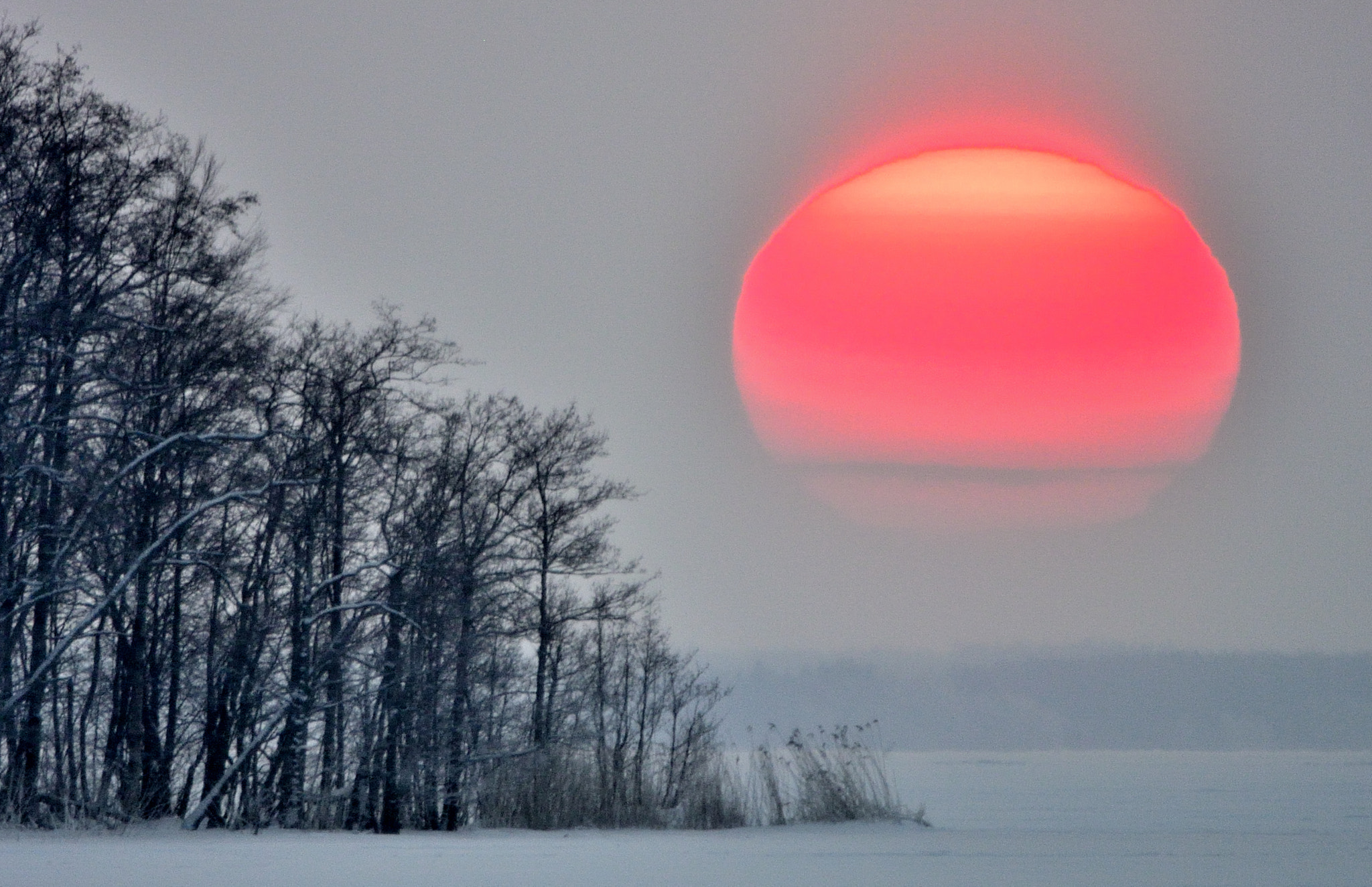 Nikon 1 V2 sample photo. Winter sunset photography