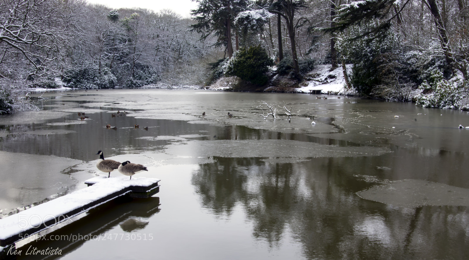 Pentax K-5 sample photo. Frozen lake photography