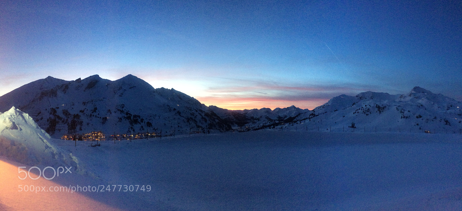 Apple iPhone 5s sample photo. Obertauern sundown photography