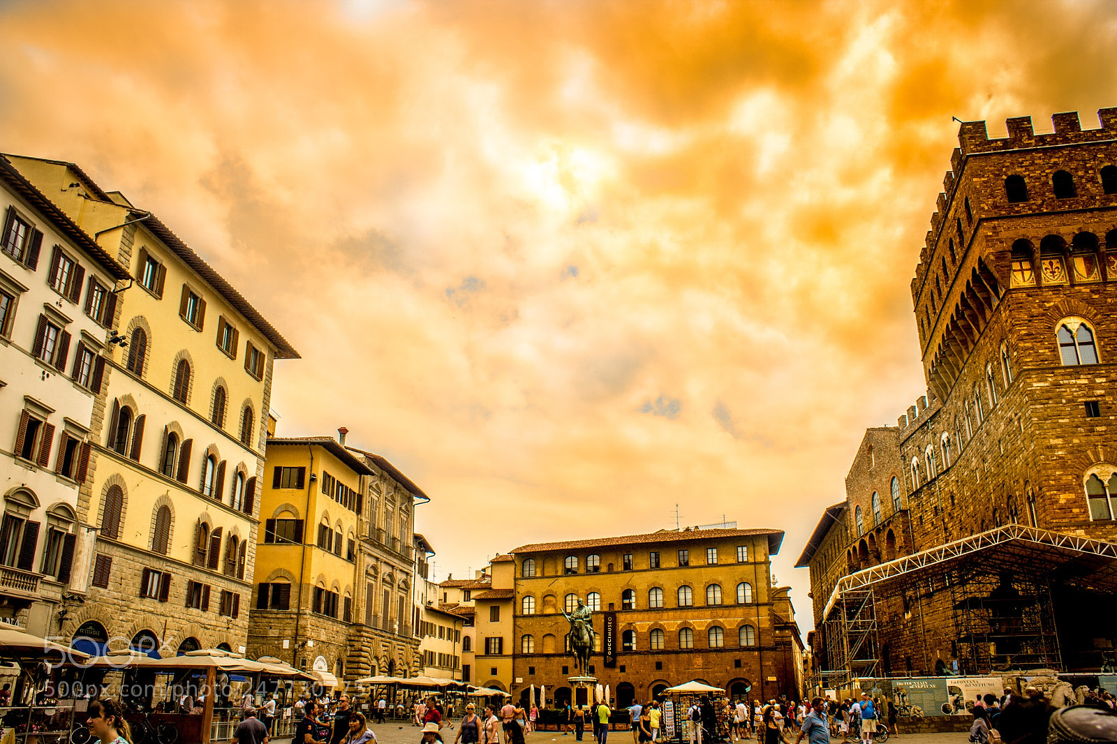 Canon EOS 1200D (EOS Rebel T5 / EOS Kiss X70 / EOS Hi) sample photo. Tramonto ↔️ piazza della signoria??? photography