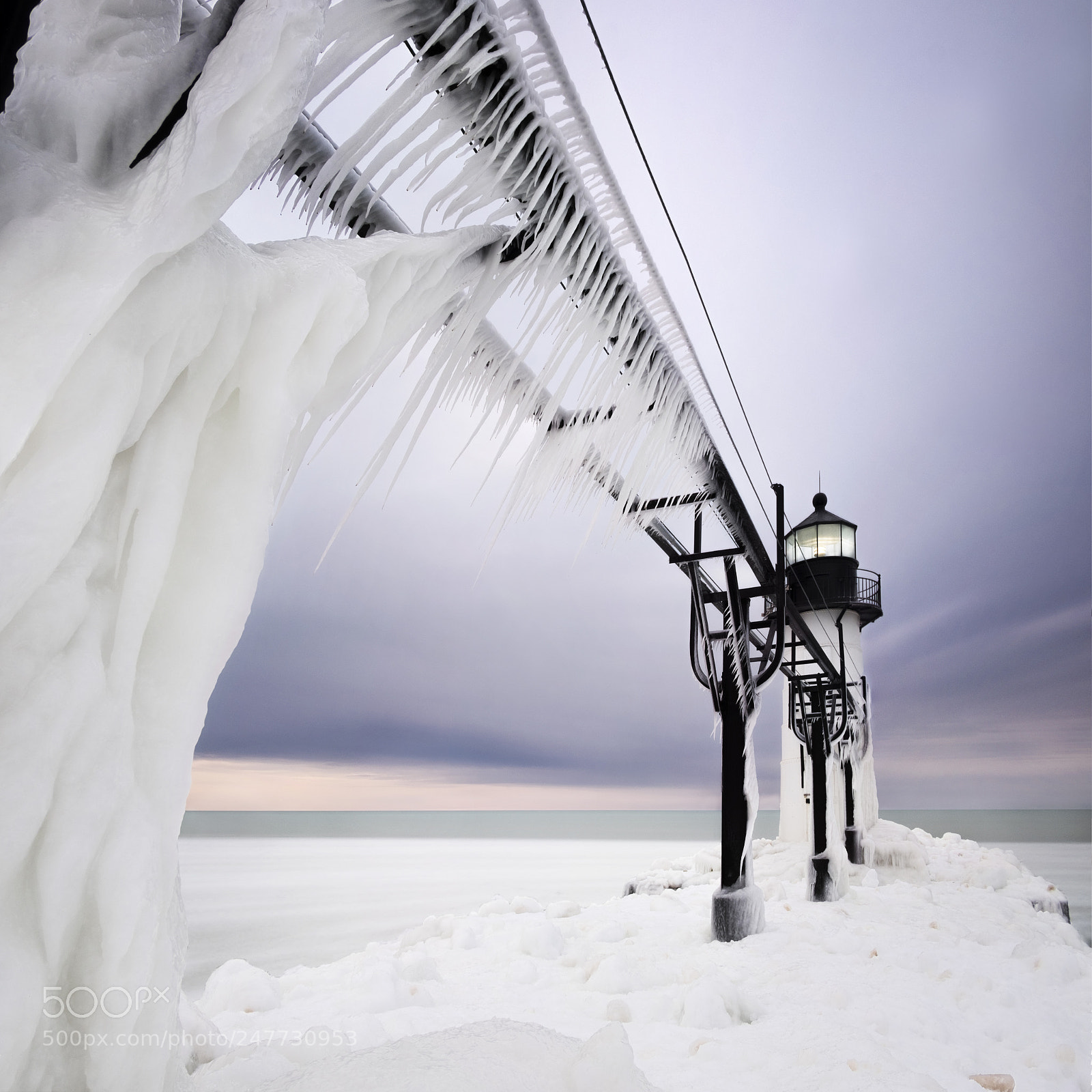 Fujifilm X-Pro2 sample photo. Iced over michigan photography